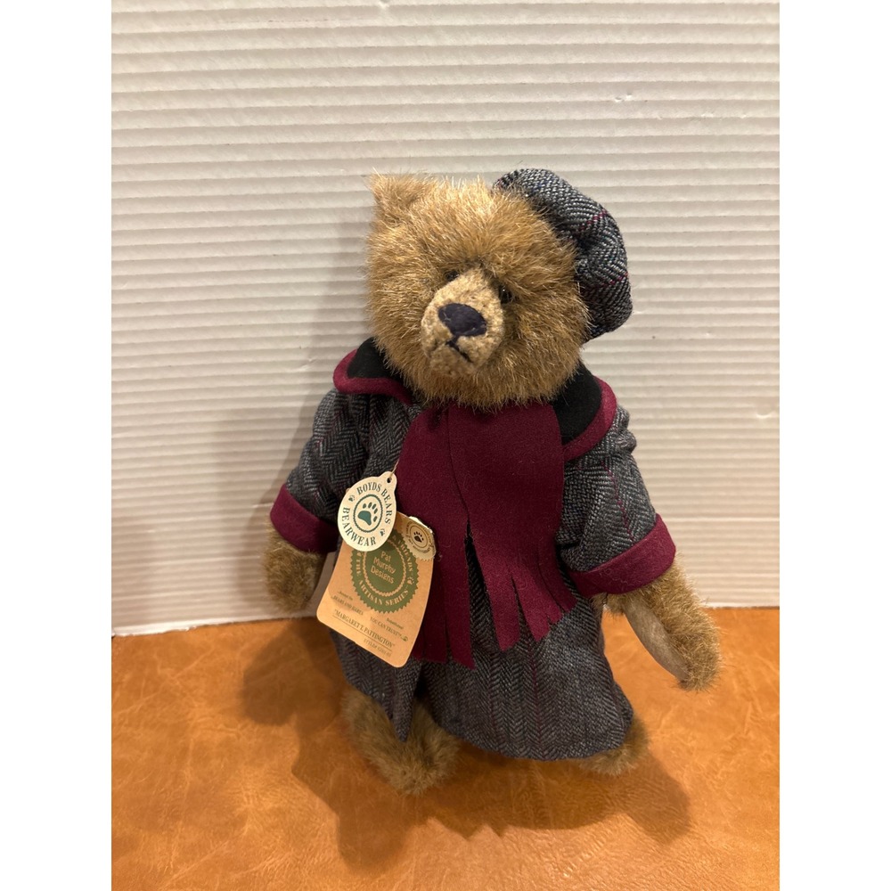 Boyds Bears Margaret T Pittington Artisan Series Pat Murphy Tweed Coat Plush 12"